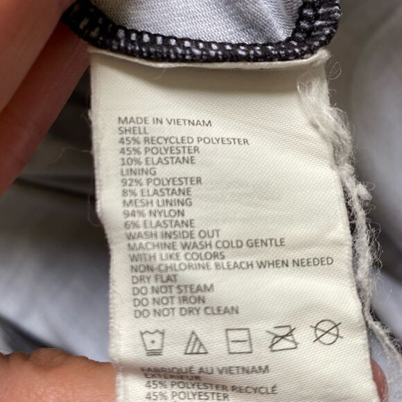 Prana Rainblur Shauna Racerback Black White Sleeveless Dress Size Small - Picture 7 of 7